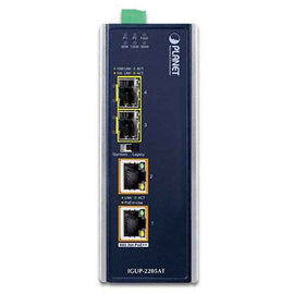 PLANET IGUP-2205AT network media converter 1000 Mbit/s Multi-mode, Single-mode Blue