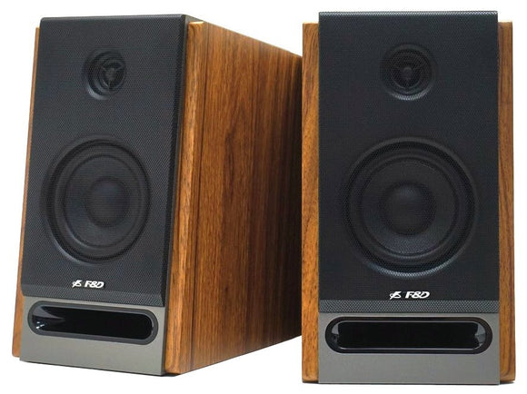 Enceinte fenda f&d r27bt/ 2.0/ 50 w/ bois/ bt5.0/ optique/ entrée usb