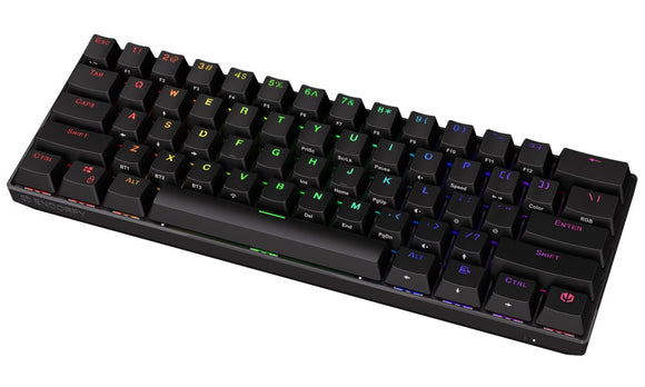 Endorfy herní klávesnice Thock Compact BR RGB /USB/ brown sw. / bezdrátová / mechanická / US layout / mini /černá RGB