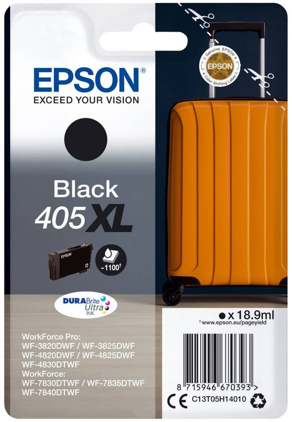 Epson Singlepack Black 405XL DURABrite Ultra Ink