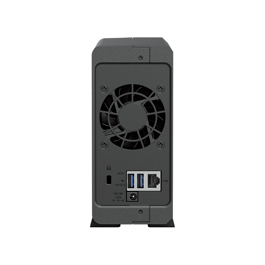 Synology | NAS tour | DS124 | Jusqu'à 1 disque dur/SSD | Realtek | RTD1619B | Fréquence du processeur 1,7 GHz | 1 Go | DDR4