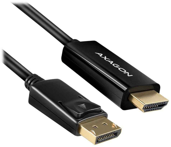 AXAGON adaptér z DisplayPort na HDMI verze 1.4 / RVD-HI14C2 / 4k/30Hz / 1,8m