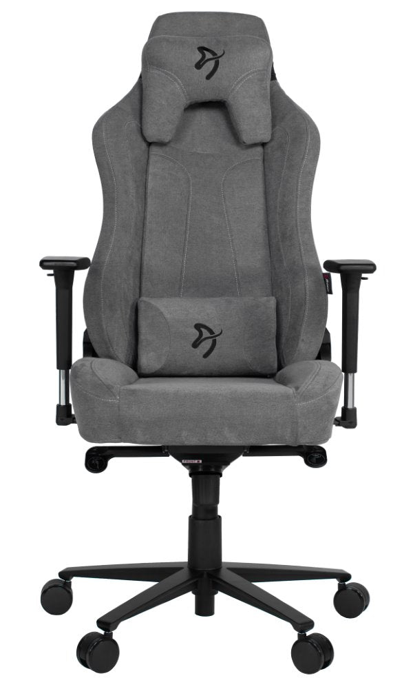 AROZZI herní židle VERNAZZA Soft Fabric Ash/ povrch Elastron/ popelavá