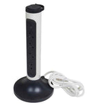 Rallonge tour 4x2PZ Blanc-graphite 2m