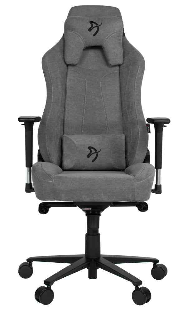AROZZI herní židle VERNAZZA Soft Fabric Ash/ povrch Elastron/ popelavá