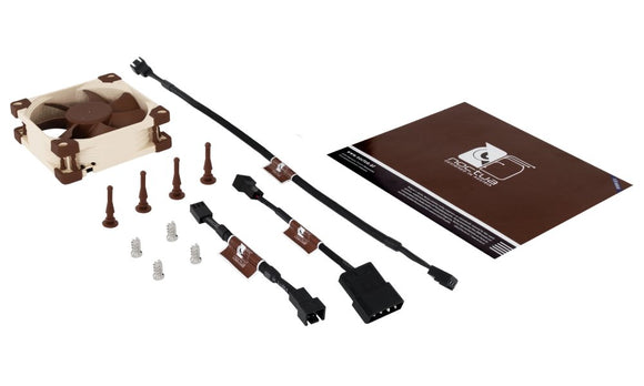 Système de refroidissement pour ordinateur noctua nf-a8 uln ventilateur de boîtier d'ordinateur 8 cm beige marron