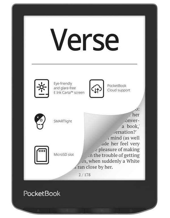 PocketBook e-reader Verse 6" 8GB, mist grey