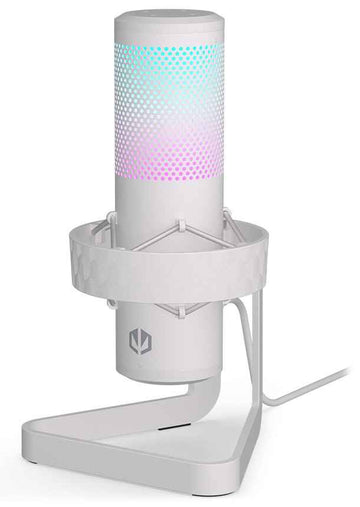 Endorfy streamovací mikrofon AXIS Streaming OWH / RGB efekt / stojánek / USB / bílý