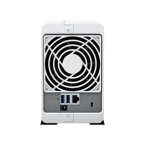 Synology | NAS tour | DS223j | Jusqu'à 2 disques durs/SSD | Realtek | RTD1619B | Fréquence du processeur 1,7 GHz | 1 Go | DDR4