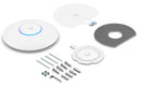UBIQUITI U6+, WiFi 6, 4 spatial streams, 140 m² (1,500 ft²) coverage, 300+ connected devices, Powered using PoE, GbE uplink.
