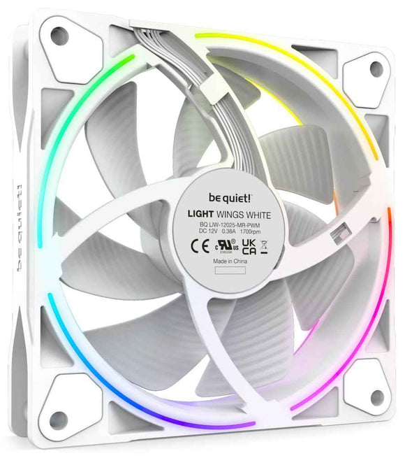 be quiet! Light Wings ARGB PWM Fan, Triple Pack - 120mm, white