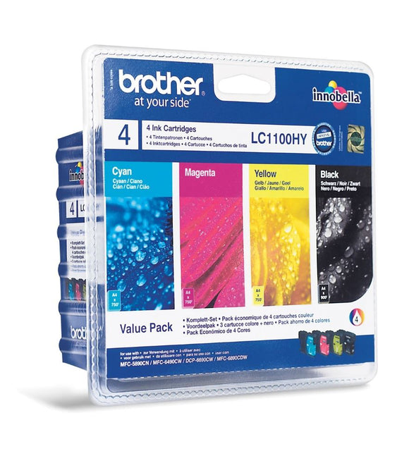 FP Brother LC1100 Hi cap Value Pack BK, C, M, Y