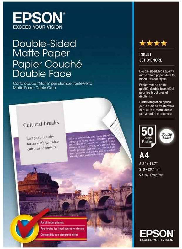 Double Sided Matte Paper - A4 - 50 Sheets | A4