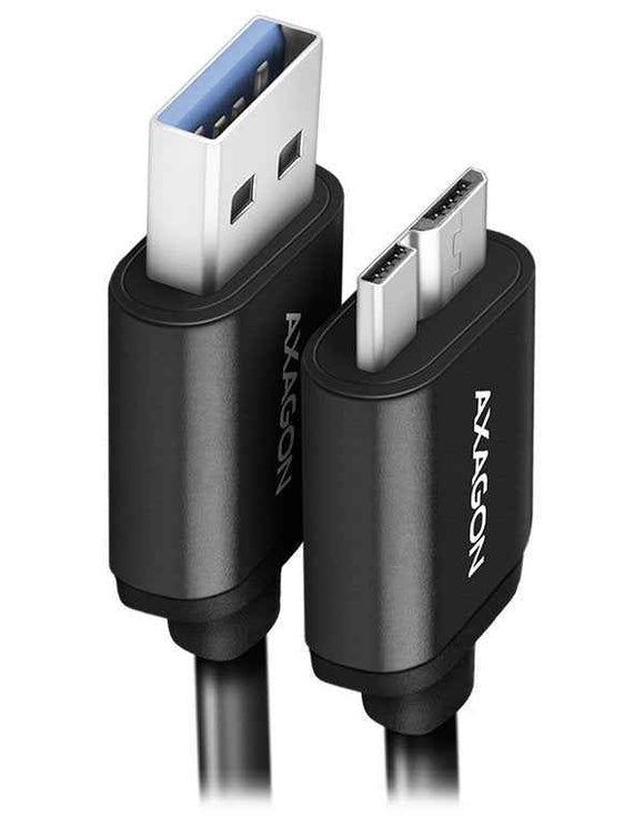 AXAGON Data and charging cable, 1 m | BUMM3-AM10AB | USB Type A to USB Type Micro-B