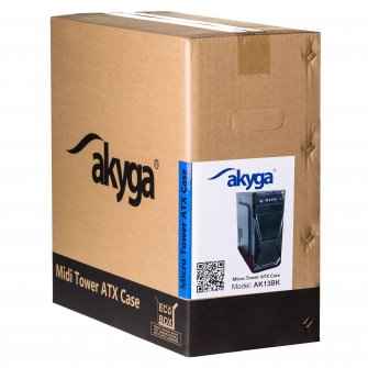 Boîtier d'ordinateur Akyga AK13BK Micro Tower Noir