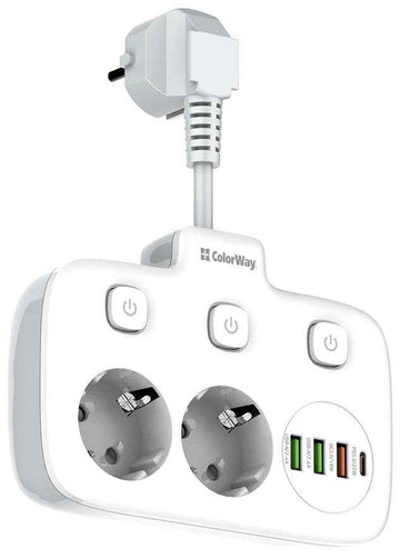 ColorWay Power Socket | CW-CHE24PDW