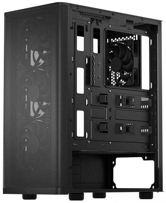 Case|ENDORFY|Ventum 200 Air|MicroTower|Case product features Transparent panel|Not included|ATX|MicroATX|MiniITX|Colour Black|EY2A002