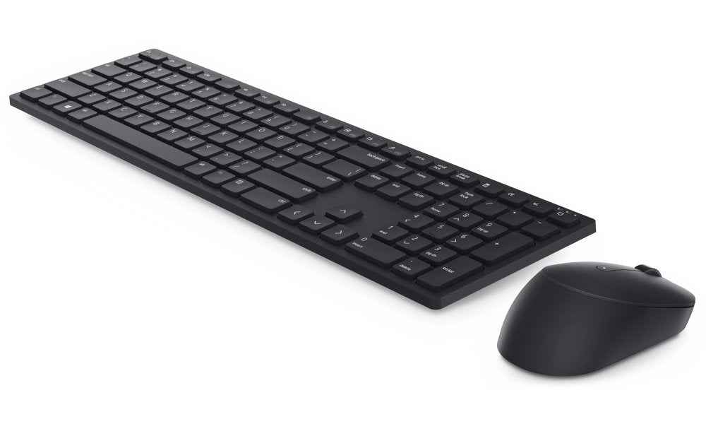 Dell KM5221W Pro | Ensemble clavier et souris | Sans fil | Ukrainien | Noir | 2,4 GHz