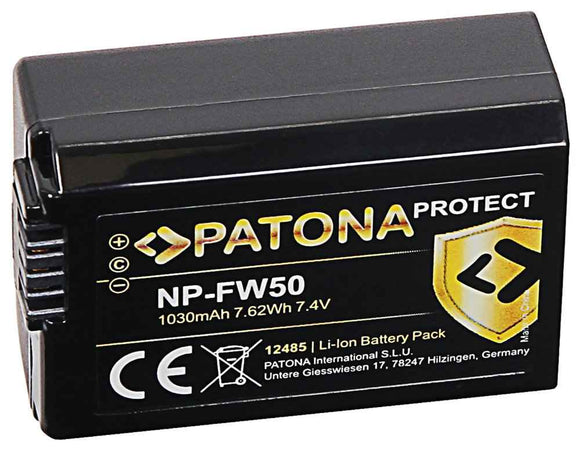 Batterie PATONA pour Sony NP-FW50 1030mAh Li-Ion Protect photo