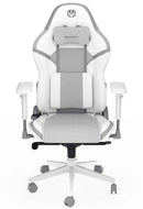 Endorfy herní židle Scrim OWH / kombinace textil / kůže/ bílá