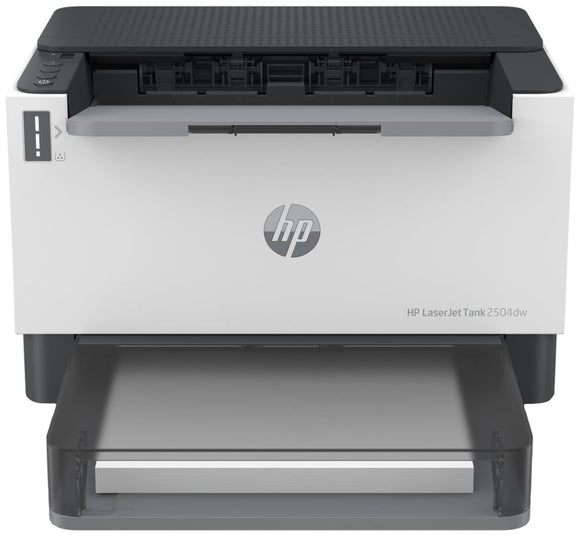 HP LaserJet Tank 2504dw Printer - A4 Mono Laser, Print, Auto-Duplex, LAN, WiFi, 23ppm, 250-2500 pages per month (replaces Neverstop)