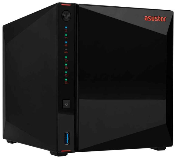 Asustor AS5404T NAS/storage server Intel® Celeron® N5105 4 GB DDR4 0 TB ADM Black