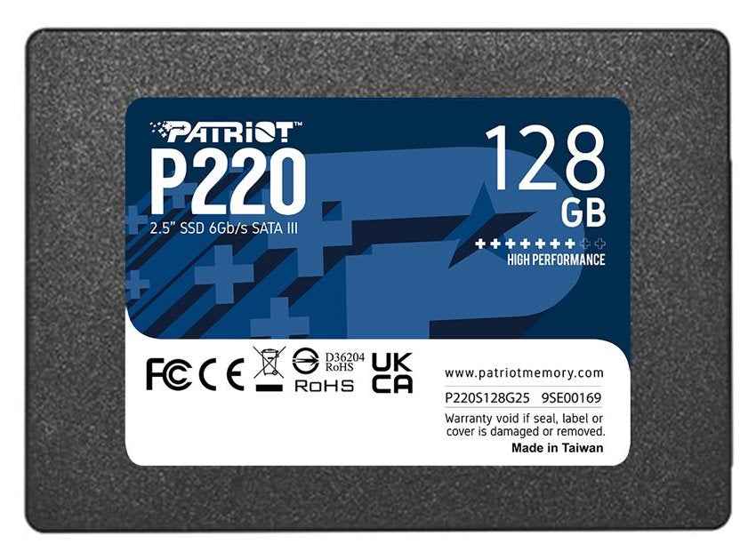 Mémoire Patriot P220 128 Go 2,5" Serial ATA III