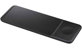 Samsung Wireless Charger Trio Pad 3-in-1, 9W EP-P6300 with Travel charger (25W) + USB cable, Black (EP-P6300TBEGEU)