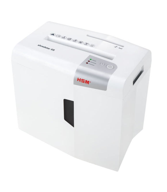 HSM shredstar X5 document shredder, 4.5 x 30 mm + separate CD-cutting mechanism