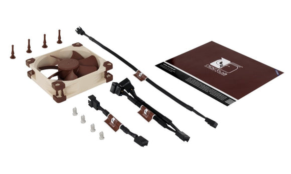 Système de refroidissement PWM Noctua NF-A9 pour boîtier d'ordinateur, ventilateur 9,2 cm, beige, marron