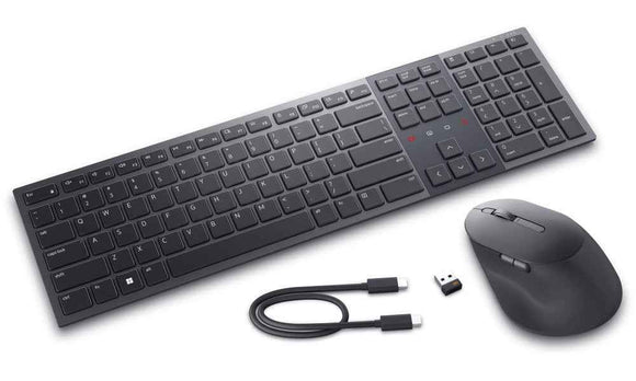 Dell | Premier Collaboration Keyboard and Mouse | KM900 | Keyboard and Mouse Set | Wireless | US | Graphite | USB-A | Wireless connection