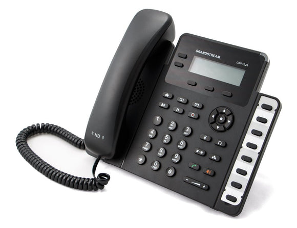 Téléphone VoIP Grandstream GXP1628 - 2 comptes SIP, audio HD, 3 programmes. touches + 8 préréglages, commutateur 2xLAN 1000 Mbps, PoE