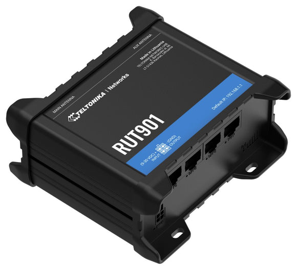 Router LTE RUT901 (Cat 4), 3G, 2G, 2xSIM, 4xRJ45, WiFi
