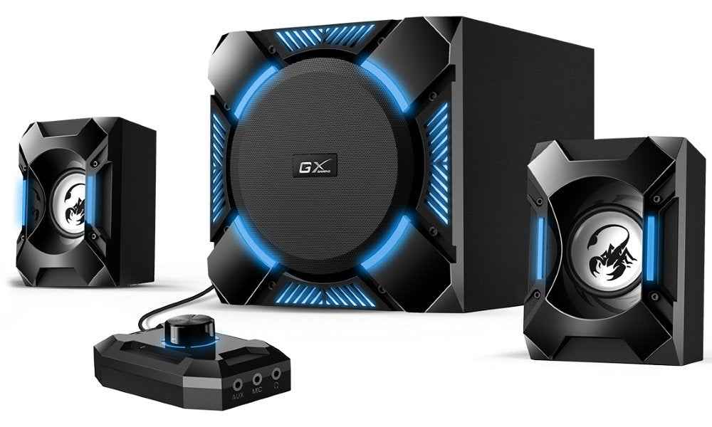 Enceintes GENIUS GX GAMING SW-G2.1 1200/ 2.1/ 36W/ Noir