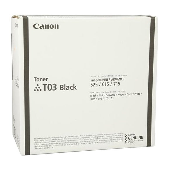 Toner Original Canon Black, CRG-T03, pentru IR Advance DX 527i|DX 615, 51.5K, (timbru verde 1.2 lei)"2725C001AA"