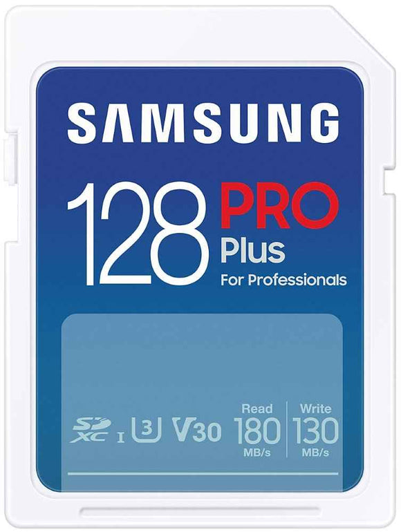 SAMSUNG PRO Plus SDXC 128GB / CL10 UHS-I U3 / V30