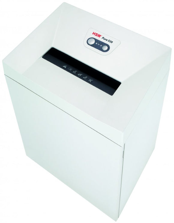 Destructeur de papier HSM Pure 530 Destruction par particules 55 dB 30 cm Blanc