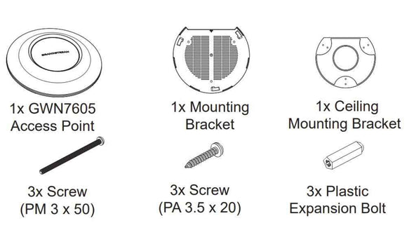 Grandstream Networks GWN7600LR wireless access point 867 Mbit/s White Power over Ethernet (PoE)