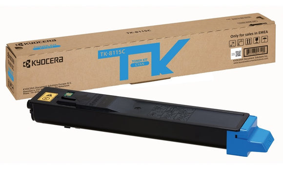 Kyocera TK-8115C Toner Cartridge, Cyan
