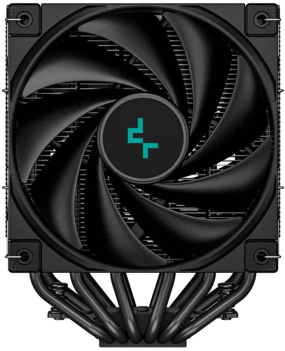 DeepCool AK620 Digital, CPU Air Cooler, 2x120mm FK120 PWM Fan, Digital Display, ARGB, TDP 260W, 6 Heatpipes, LGA2066/2011-v3/2011/1700/1200/115x, AMD AM5/AM4, 129x138x162 mm(LxWxH), 3Y, R-AK620-BKADMN-G