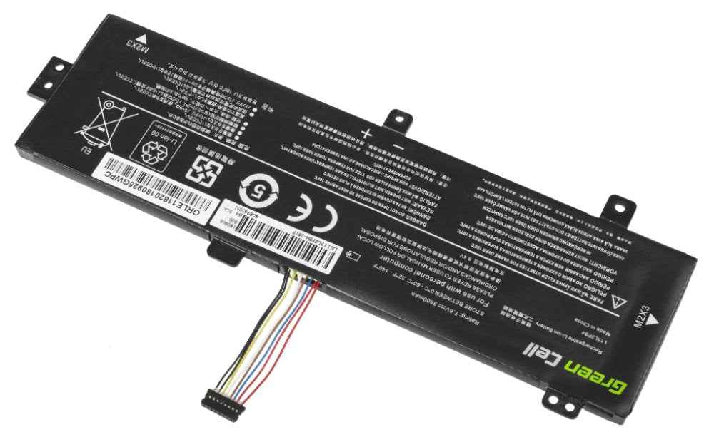 Batterie pour ordinateur portable Lenovo Green Cell L15C2PB3 L15L2PB4 L15M2PB3 L15S2TB0 7,6 V 3 500 mAh (LE118)
