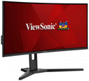 MONITOR ViewSonic 34 inch, Gaming, MVA, UWQHD (3440 x 1440), curbat, 300 cd/mp, 1 ms, HDMI x 2 | DisplayPort x 2, "VX3418-2KPC" (timbru verde 7 lei)