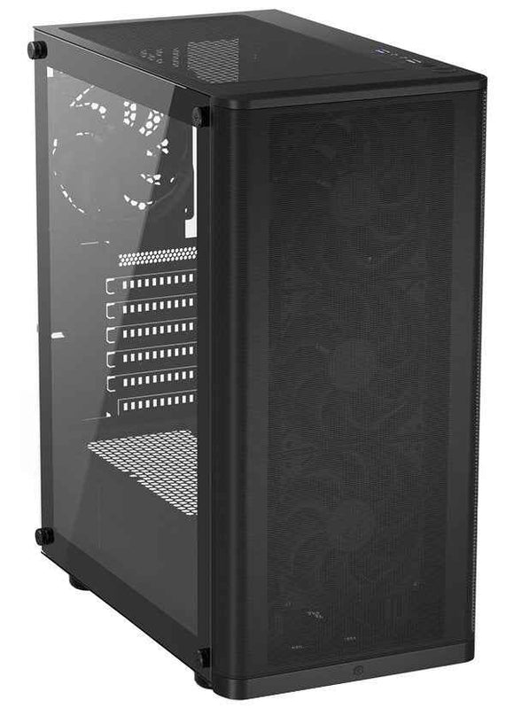 Case|ENDORFY|Ventum 200 Air|MicroTower|Case product features Transparent panel|Not included|ATX|MicroATX|MiniITX|Colour Black|EY2A002