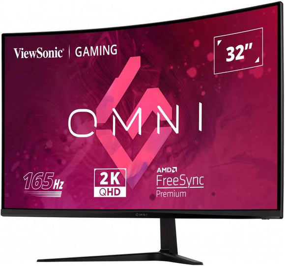 ViewSonic VX3218C-2K OMNI /32" prohnutý/VA/16:9/2560x1440 / 165Hz/ 1ms/ 250cd/m2 / Freesync premium /2xHDMI /DP / Repro