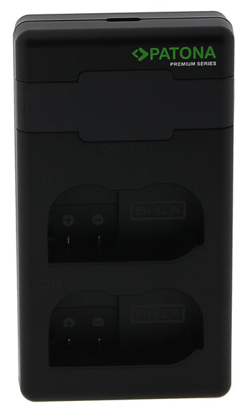 Chargeur rapide PATONA Photo Dual Nikon EN-EL15 + câble