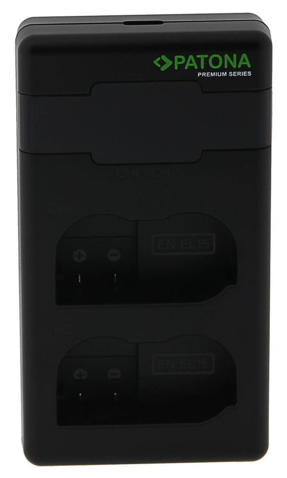Chargeur rapide PATONA Photo Dual Nikon EN-EL15 + câble