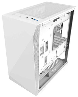 CARCASA Zalman "Z1 Iceberg", mini tower, , fara sursa, suporta 5xfan, 3xfan inclus, , USB 3.1 gen1 x 2, USB 2.0 x 1, audio+mic, 4 sloturi expansiune, alb, "Z1 Iceberg White" (timbru verde 0.24lei)