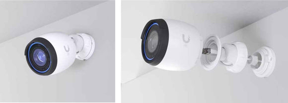 UBIQUITI G5 Pro; 4K (8MP) video resolution; 3x optical zoom; 25 m (82 ft) IR night vision; AI event detections; Record audio with an integrated microphone; Connect and power using PoE; Weatherproof (outdoor exposed).