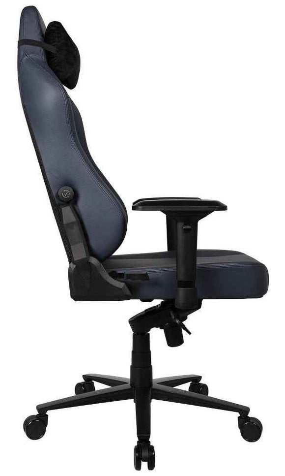 AROZZI herní židle PRIMO Full Premium Leather Ocean/ 100% přírodní italská kůže/ tmavě modrá