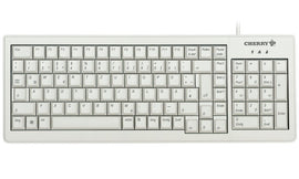 CHERRY klávesnice G84-5200 + kryt 615-5200/drátová/USB/šedá/EU layout/ochrana před rozlitou tekutinou, olejem, naftou